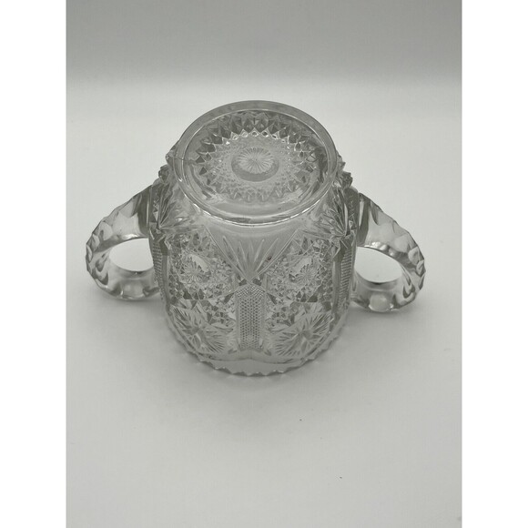 Vintage 1930s Imperial Glass Clear Mogul Variant Mini Open Sugar EAPG Dish - Picture 6 of 6